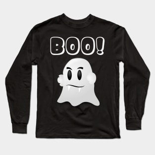 Funny Halloween Gifts Cute Boo Ghost Long Sleeve T-Shirt